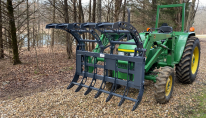 "BIG MOUTH" MINI 322 Grapple Rake - Double Grapples/ John Deere Quick Attach Brackets