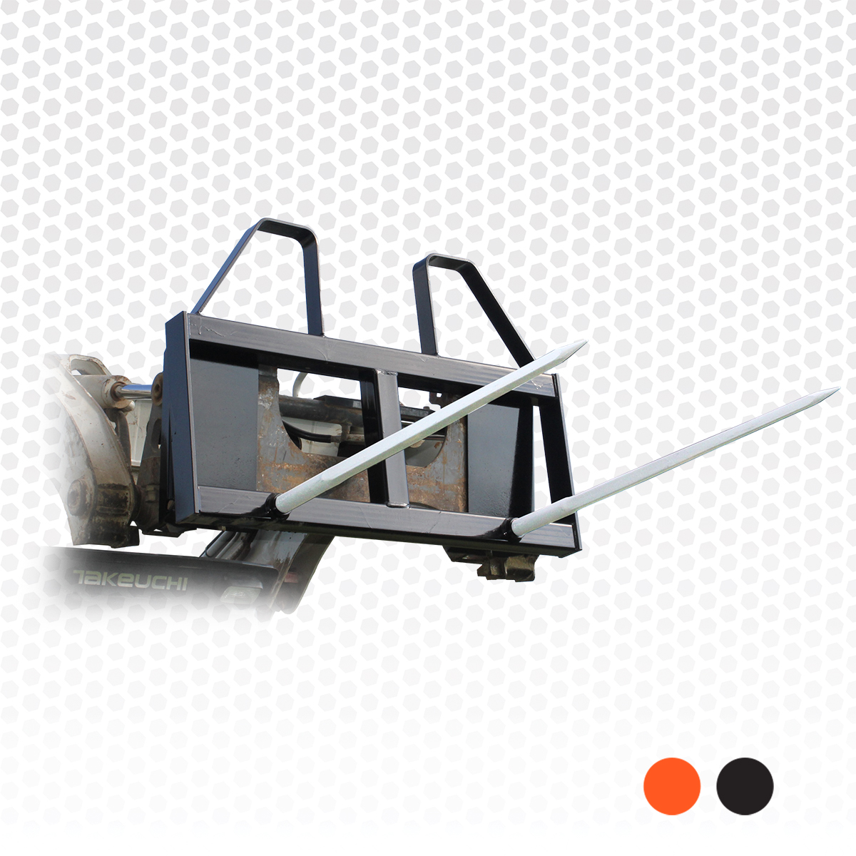 Skid Steer Walk Through Double Hay Spear