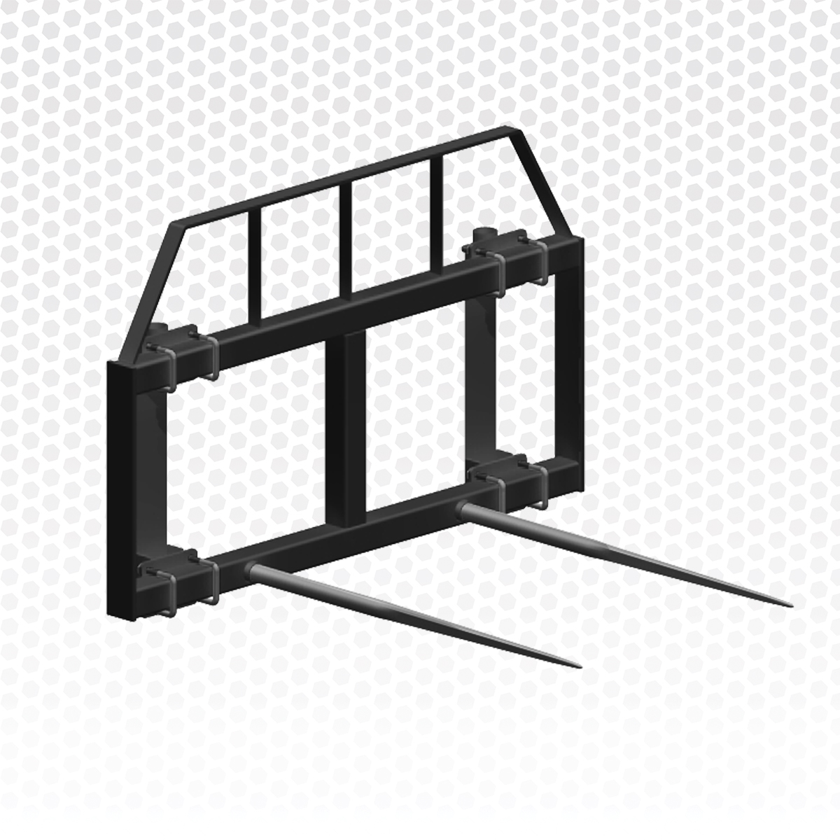 Double Front Loader Hay Bale Spear | BushHog